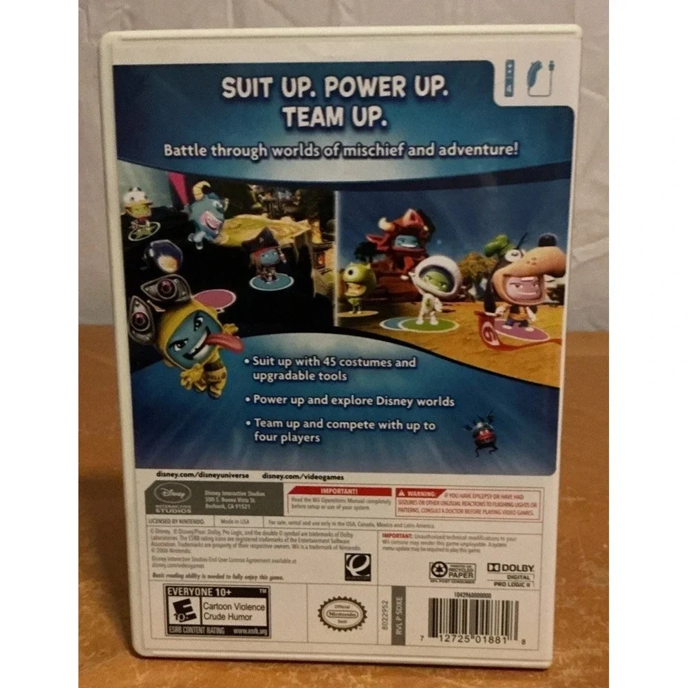 Disney Universe (Nintendo Wii, 2011) Complete W/ Manual CIB, Some Scratches